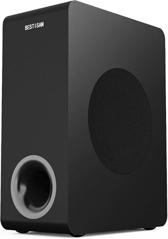 BESTISAN Basscore Powered Subwoofer, 6.5’’ Side-Firing 60W Sub, Class-D Amp, Subwoofers for Receiver/Home Theater System, Auto On/Off, RCA, LFE, AUX Input, High-Level Speaker Input & Output in Saudi Arabia