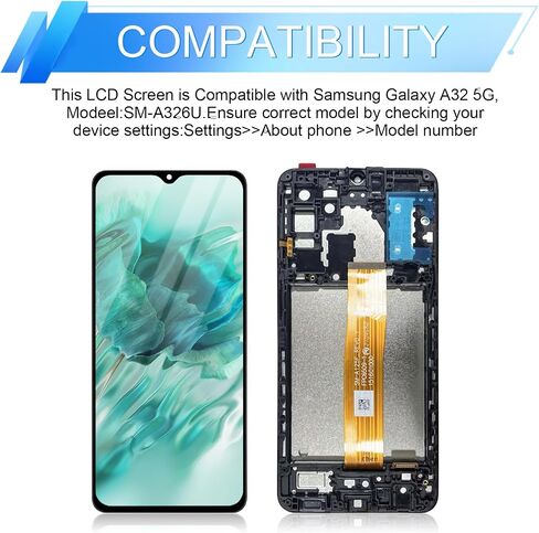 Screen Replacement for Samsung Galaxy A32 5G LCD with Frame in Kuwait