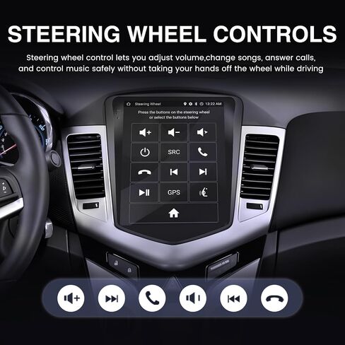 8Core 4GB+64GB ROM Car Radio for Chevrolet Chevy Cruze 2009-2015 in Kuwait
