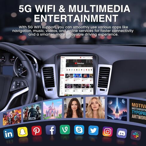 8Core 4GB+64GB ROM Car Radio for Chevrolet Chevy Cruze 2009-2015 in Kuwait