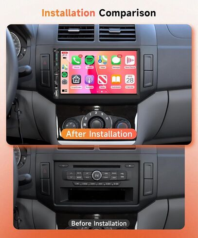 Rimoody Double Din Car Stereo, 7 Inch Touch Screen Wireless Carplay in Kuwait
