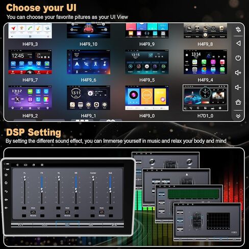 8 Core 6GB+128GB Car Radio for Toyota Sienna 2004-2010,9 Inch QLED Touch Screen Car Stereo with Carplay&Android Auto,WiFi,GPS Navigation,Bluetooth,FM&AM Radio,Android 15 in Kuwait