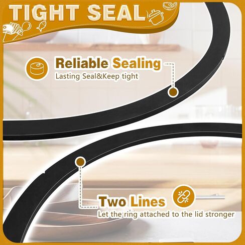 2 09909 for presto Pressure Canner Sealing Ring Gasket Fit for presto Cast Aluminum 2.5 3 4 Quart Pressure Cookers Include 1 Automatic Air Vent presto Pressure Canner Parts One-Year Free Replacement in Kuwait