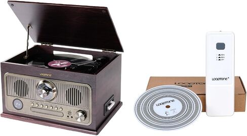 All-in-One Vinyl Vintage Record Player and Professional Speed Test Disk Strobe Light in Kuwait