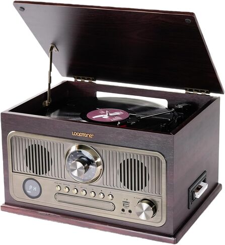 All-in-One Vinyl Vintage Record Player and Professional Speed Test Disk Strobe Light in Kuwait