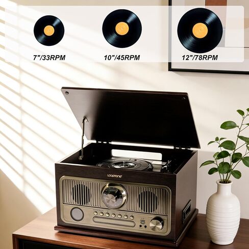 All-in-One Vinyl Vintage Record Player and Professional Speed Test Disk Strobe Light in Kuwait