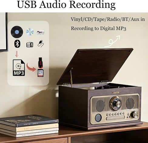 All-in-One Vinyl Vintage Record Player and Professional Speed Test Disk Strobe Light in Kuwait