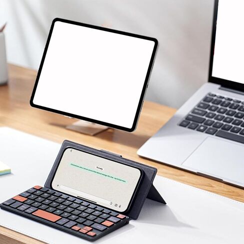 ASHATA Travel Keyboard with Touchpad, Compact Keyboard, Foldable Cover in Kuwait
