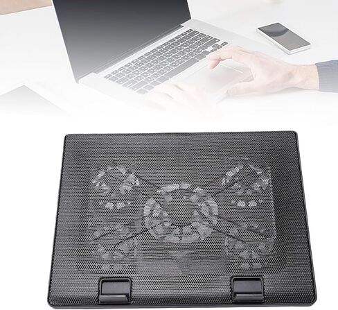 Asixxsix Laptop Cooling Pad with 5 Quiet Fans, Dual USB Hub in Kuwait
