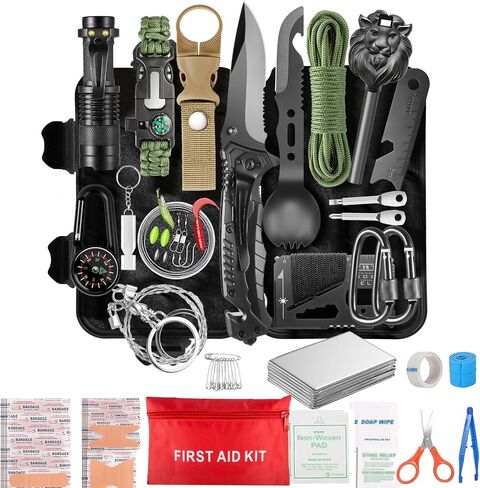 Survival Kit and Emergency Gear for Men - 66 in 1 Outdoor Equipment in Kuwait