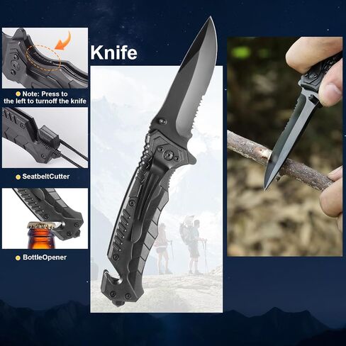 Survival Kit and Emergency Gear for Men - 66 in 1 Outdoor Equipment in Kuwait