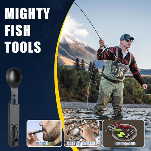 Survival Kit and Emergency Gear for Men - 66 in 1 Outdoor Equipment in Kuwait