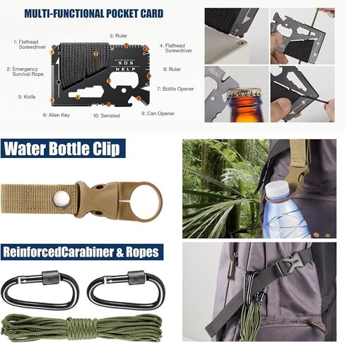 Survival Kit and Emergency Gear for Men - 66 in 1 Outdoor Equipment in Kuwait