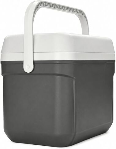 30 Qt Hard-Sided Cooler, 42-Can Insulated Ice Chest with Carry Handle, Gray in Kuwait