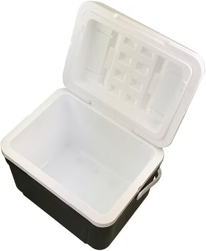 30 Qt Hard-Sided Cooler, 42-Can Insulated Ice Chest with Carry Handle, Gray in Kuwait