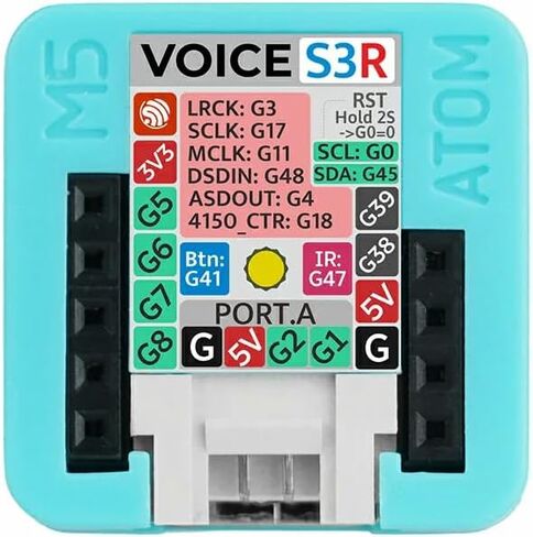 M5Stack Atom VoiceS3R Smart Speaker Dev Kit, ESP32-S3, 8MB Flash & 8MB RAM, Dual Core 240MHz, Wi-Fi, Microphone, Amplifier, New Atom Echo for 2026! in Kuwait