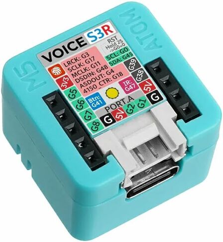 M5Stack Atom VoiceS3R Smart Speaker Dev Kit, ESP32-S3, 8MB Flash & 8MB RAM, Dual Core 240MHz, Wi-Fi, Microphone, Amplifier, New Atom Echo for 2026! in Kuwait