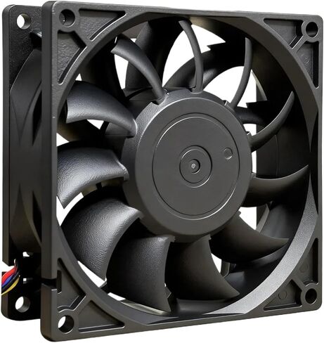 12V 9025 90mm PC Cooling Fan PWM 4PIN 4000RPM High Speed Two Ball Bearing for Computer Server Cabinet Case CPU Cooler in Kuwait