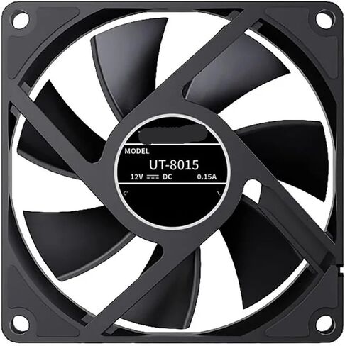 UT-8015 8CM Chassis Fan Slim 15mm Thinckness 12V/4Pin PWM Hydraulic Bearing 1200-3000rpm PC Case Cooling Ventilator in Kuwait