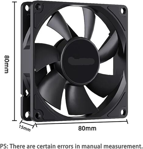 UT-8015 8CM Chassis Fan Slim 15mm Thinckness 12V/4Pin PWM Hydraulic Bearing 1200-3000rpm PC Case Cooling Ventilator in Kuwait