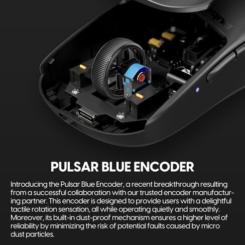 Pulsar Gaming Gears X2H Wireless Gaming Mouse, Medium, Black in Kuwait