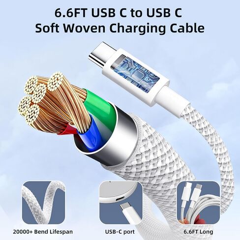 EGK Mag.Safe Charger for iPhone, Magnetic Wireless Charger Stand for iPhone 12-17 Series & AirPods Pro 4-2 with 6.6ft USB-C Charging Cable in Kuwait