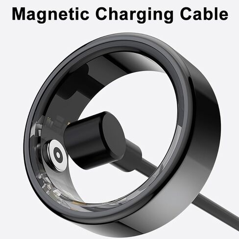 [1+1Pack] Smart Ring Charging Case & Charger Cable for Fitness Ring Magnetic Charger Portable Charging Box Charging Cord for Smart Rings (Not Wireless Charger) in Kuwait