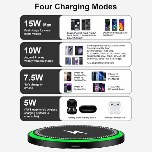 for Samsung Wireless Charger Fast Charging Pad Wireless Charger Android in Kuwait