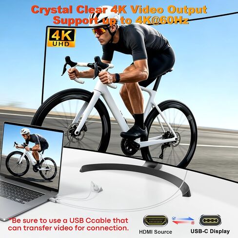 4K@60Hz HDMI to USB C Adapter, Uni-Directional Male to Female in Kuwait