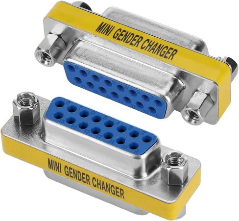 ENUODA 2 Pack Gender Changers 9 Pin Male to Male Adapter DB9 Coupler, Data Transfer and Device Connection for RS232 Serial Cables in Kuwait