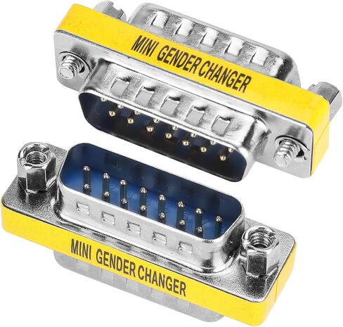 ENUODA 2 Pack Gender Changers 9 Pin Male to Male Adapter DB9 Coupler, Data Transfer and Device Connection for RS232 Serial Cables in Kuwait