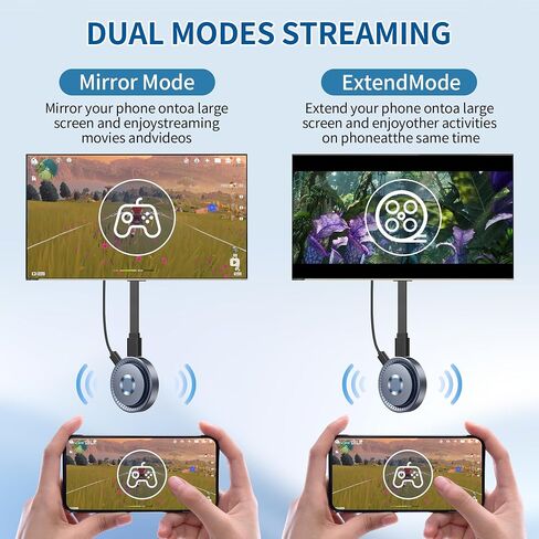Wireless HDMI Display Dongle Adapter, Wireless Transmitter, Streaming Media Video/Audio/File HDMI Wireless Extender from Laptop, PC, Smartphone to HDTV Projector Monitor in Kuwait