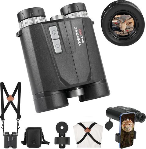 Gen2 10x42 Laser Rangefinder Binoculars Hunting with Pro Harness 2500Yds in Kuwait