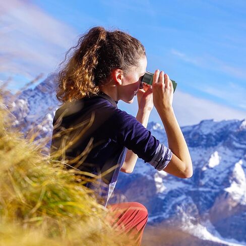 10x22 Compact Binoculars for Adults and Kids, Lightweight Pocket Binocular with 10mm Large Eyepiece & BAK4 Prism, Low Light Vision for Bird Watching, Travel, Hunting in Kuwait