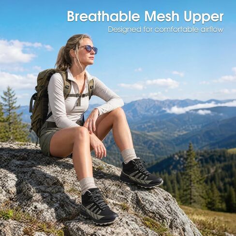 Women's Lightweight Waterproof Hiking Boots Mid Ankle in Kuwait