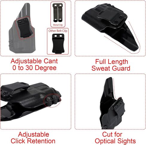 G19 IWB Optics Holster for Glock 19/23/32/45 w/TLR7/TLR7a/TLR7X Light in Kuwait