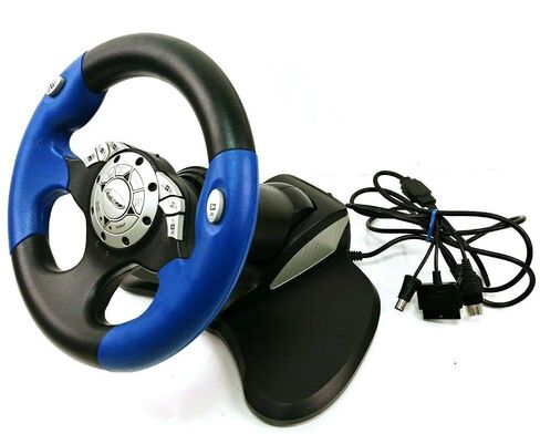 Intec Racing Wheel w Hand Pedals for Playstation; PS1, PS2 - Xbox - Gamecube (Used)(No Peddle) in Kuwait