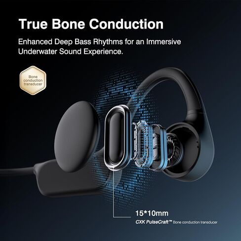 CXK Bone Conduction Headphones IPX8 Waterproof Swimming Headphones for Gym in Kuwait