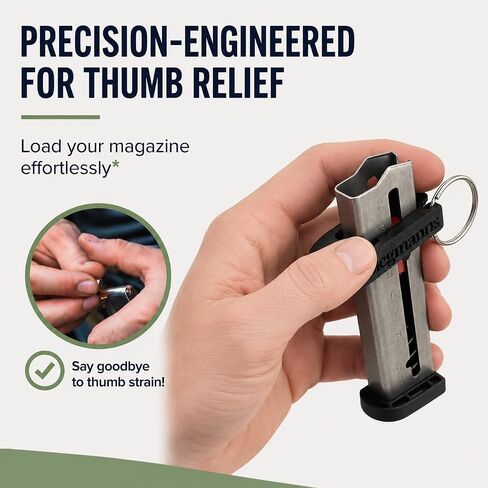 Magazine Speed Loader Compatible with Smith & Wesson M&P 380 Shield EZ | Quick Load Assist Tool | Thumb Saver Design | Fast Reload Magazine Loader | Easy Grip Accessory | Black Plastic | 2-Pack in Saudi Arabia