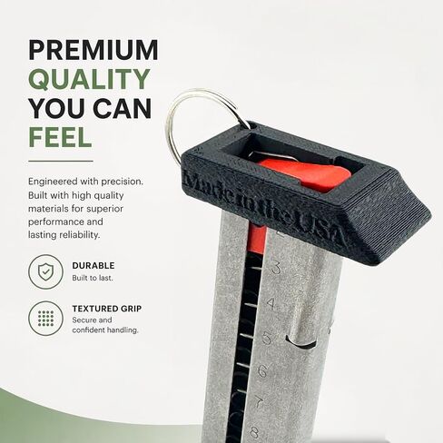 Magazine Speed Loader Compatible with Smith & Wesson M&P 380 Shield EZ | Quick Load Assist Tool | Thumb Saver Design | Fast Reload Magazine Loader | Easy Grip Accessory | Black Plastic | 2-Pack in Saudi Arabia