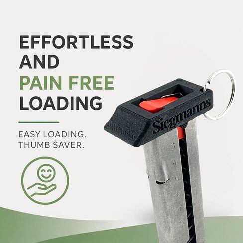 Magazine Speed Loader Compatible with Smith & Wesson M&P 380 Shield EZ | Quick Load Assist Tool | Thumb Saver Design | Fast Reload Magazine Loader | Easy Grip Accessory | Black Plastic | 2-Pack in Saudi Arabia