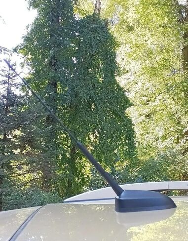 13" inch Black Rubber Fuba Antenna Mast for Ford Escape 2013-2019 — Power Rod Radio AM/FM Antenna — Waterproof, Easy Installation, No Tools Required — Antenna Base is Not Included in Kuwait