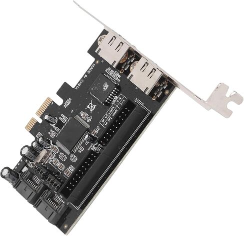 Serial ATA PCI Express Controller Card, 3Gbps ESATA IDE Ultra ATA Adapter, 2 Port PCIe to Controller with Plug and Play, 48bit LBA for Desktop Computer in Kuwait