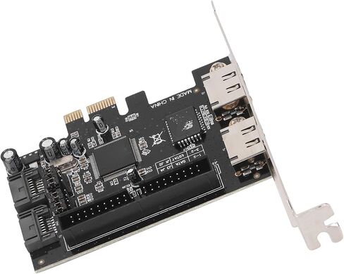 Serial ATA PCI Express Controller Card, 3Gbps ESATA IDE Ultra ATA Adapter, 2 Port PCIe to Controller with Plug and Play, 48bit LBA for Desktop Computer in Kuwait