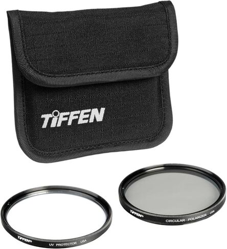 Tiffen 77mm Photo Essential Twin Filter Kit UV Protector & CP Filter in Saudi Arabia