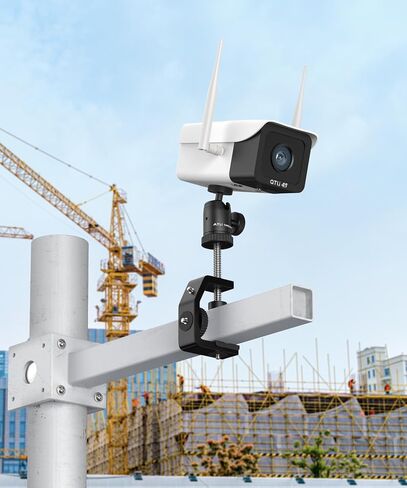ATLI 4K Time Lapse Camera & C Clamp and Ball Head Kit - Timelapse Construction Cameras and C Clamp with 1/4"-20 Stainless Steel Thread Screw Mount and 1/4" Screw Tripod Ball Head in Kuwait