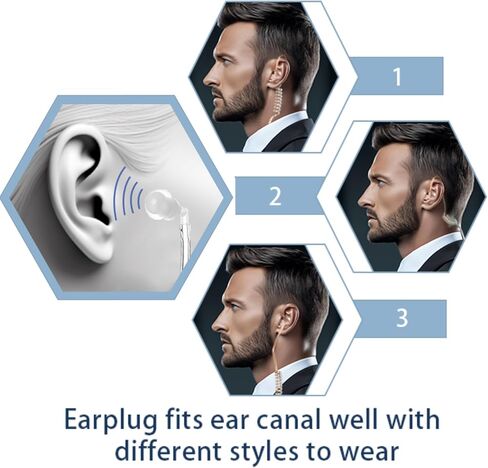 KETELESE T1 Walkie Talkie USB C Air Acoustic Tube Earpiece, Only Work with T1 Walkie Talkie (1 Pack, Black) in Saudi Arabia
