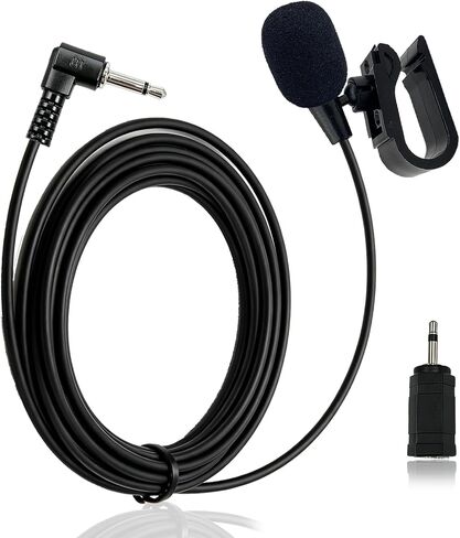 3.5mm Car External Mic for Kenwood JVC Vehicle Head Unit Audio in Kuwait