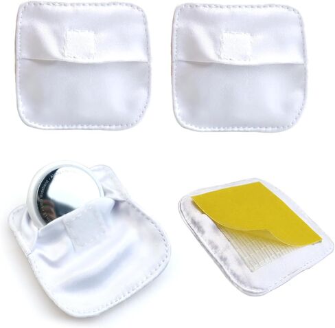 AirTag Holder 4 Pack, Hidden Adhesive Fabric Sticky Pouch, Discreet Anti-Theft Mount Case for AirTag, Protective Sleeve for Luggage, Backpack, Clothing & Travel in Saudi Arabia