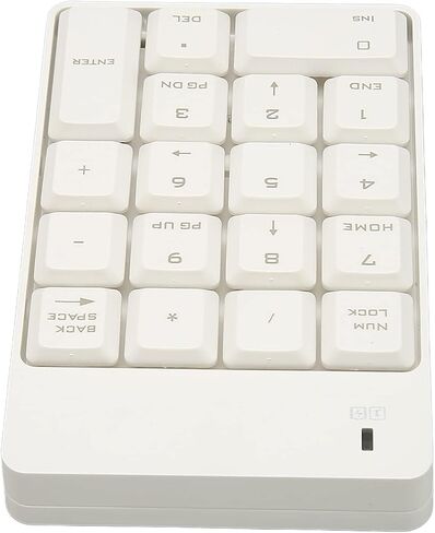 SK-51AG .4G Numeric Keypad, 18 Keys Soft Press Touch USB Number Pad for Laptop Desktop OS X 7+ (White) in Saudi Arabia